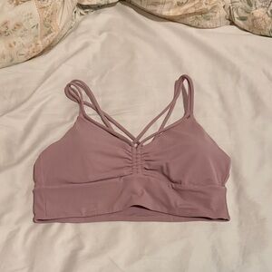 Lululemon strappy bra pink size 10